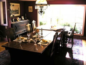 The Meadow Creek Ranch Inn bed and breakfast dining room